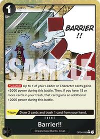 Barrier!! (Textured Foil)