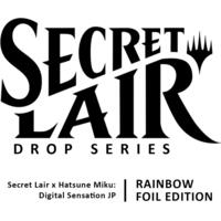 Secret Lair Drop Secret Lair x Hatsune Miku Digital Sensation JP Rainbow Foil Edition