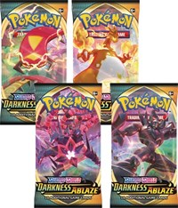 Darkness Ablaze Booster Pack Art Bundle Set of 4